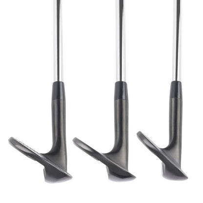 Tour Grind Milled Face Golf Wedge Set, Black, Mens Right Hand